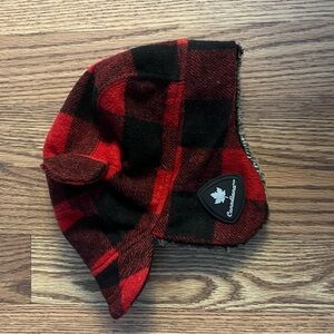 Red and Black Plaid Kids Hat